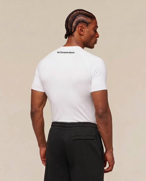 AbEX Compression Tee White Back